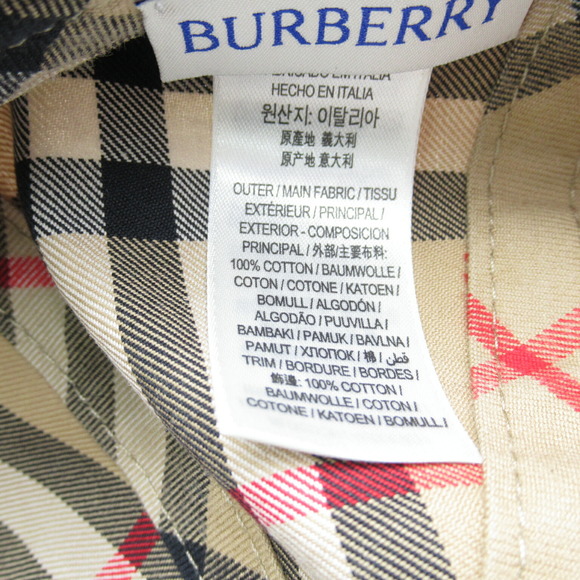 Burberry Baseball Cap Hat Cotton Beige - Picture 6 of 7